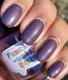 Do You Feel Held? Nail Polish - warm-toned purple with blue & red shimmer - Fanchromatic Nails