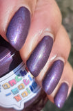 Do You Feel Held? Nail Polish - warm-toned purple with blue & red shimmer - Fanchromatic Nails