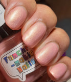 Little Girl Lost Nail Polish - matte rose gold metallic - Fanchromatic Nails