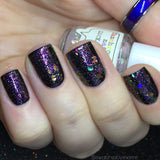 Luck Dragon Nail Polish - iridescent glitter top coat - Fanchromatic Nails