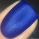 Time & Relative Dimension In Space Nail Polish - incredible matte blue! - Fanchromatic Nails