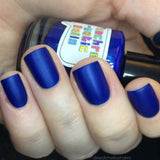 Time & Relative Dimension In Space Nail Polish - incredible matte blue! - Fanchromatic Nails
