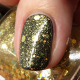 Fistful of Latinum Nail Polish - holographic gold top coat - Fanchromatic Nails