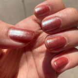 The Upside Down Nail Polish - color shifting tawny bronze - Fanchromatic Nails