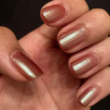 The Upside Down Nail Polish - color shifting tawny bronze - Fanchromatic Nails