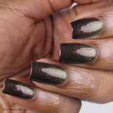 Most Imperial Majesty Nail Polish - holo chameleon gold/copper/rust shift - Fanchromatic Nails