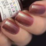 The Upside Down Nail Polish - color shifting tawny bronze - Fanchromatic Nails