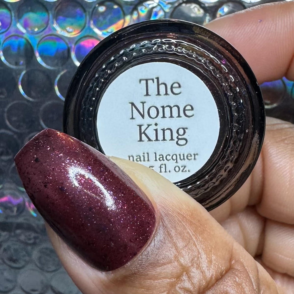 The Maze Nail Polish - color-changing black-to-clear with copper holo –  Fanchromatic Nails