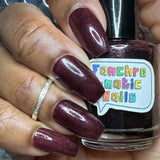 The Nome King Nail Polish - red/black duochrome creme - Fanchromatic Nails
