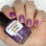 The Magic Mirror Nail Polish: soft purple linear holographic - Fanchromatic Nails