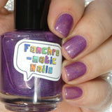 The Magic Mirror Nail Polish: soft purple linear holographic - Fanchromatic Nails