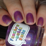 The Magic Mirror Nail Polish: soft purple linear holographic - Fanchromatic Nails
