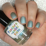 Over The Rainbow Nail Polish - matte iridescent rainbows - Fanchromatic Nails