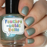 Over The Rainbow Nail Polish - matte iridescent rainbows - Fanchromatic Nails