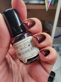 The Nome King Nail Polish - red/black duochrome creme - Fanchromatic Nails