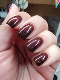 The Nome King Nail Polish - red/black duochrome creme - Fanchromatic Nails