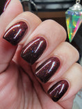 The Nome King Nail Polish - red/black duochrome creme - Fanchromatic Nails