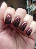 The Nome King Nail Polish - red/black duochrome creme - Fanchromatic Nails