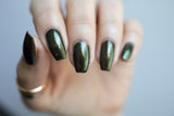 I'll Get You, My Pretty!! Nail Polish - gold/green/teal chameleon - Fanchromatic Nails