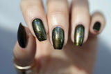 I'll Get You, My Pretty!! Nail Polish - gold/green/teal chameleon - Fanchromatic Nails