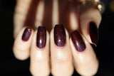 The Nome King Nail Polish - red/black duochrome creme - Fanchromatic Nails