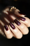 The Nome King Nail Polish - red/black duochrome creme - Fanchromatic Nails