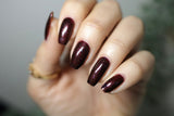 The Nome King Nail Polish - red/black duochrome creme - Fanchromatic Nails