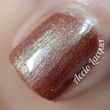 The Upside Down Nail Polish - color shifting tawny bronze - Fanchromatic Nails
