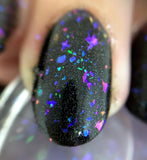 I Am In A Dream Nail Polish - color-shifting flakie holo top coat - Fanchromatic Nails