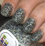 Resistance Is Futile Nail Polish - glow in the dark, black white and neon green matte - Fanchromatic Nails