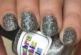 Resistance Is Futile Nail Polish - glow in the dark, black white and neon green matte - Fanchromatic Nails