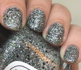 Resistance Is Futile Nail Polish - glow in the dark, black white and neon green matte - Fanchromatic Nails