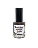 Not A Lady Nail Polish - matte/leather finish deep rusty red - Fanchromatic Nails