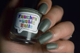 A Shortcut to Mushrooms Nail Polish - matte earthy grey - Fanchromatic Nails