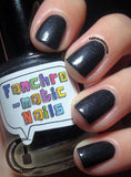 Into the Black Nail Polish - very special shimmery black - Fanchromatic Nails