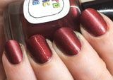 Devil Got My Woman Nail Polish - matte deep red - Fanchromatic Nails