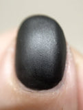 I Am the Bat Nail Polish - matte leather finish black - Fanchromatic Nails
