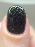 Pelvic Sorcery Nail Polish - color shifting metallic flakies - Fanchromatic Nails