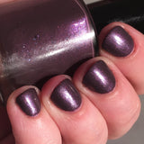 Do You Feel Held? Nail Polish - warm-toned purple with blue & red shimmer - Fanchromatic Nails