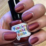 Devil Got My Woman Nail Polish - matte deep red - Fanchromatic Nails