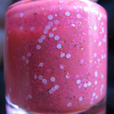 Princess Bubblegum Nail Polish - neon pink with white & gold accents - Fanchromatic Nails