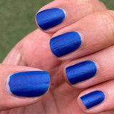 Time & Relative Dimension In Space Nail Polish - incredible matte blue! - Fanchromatic Nails