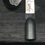 Your Mind is a Walled Garden Nail Polish - dark green matte metallic - Fanchromatic Nails