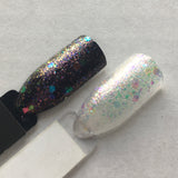 Luck Dragon Nail Polish - iridescent glitter top coat - Fanchromatic Nails
