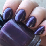 Do You Feel Held? Nail Polish - warm-toned purple with blue & red shimmer - Fanchromatic Nails
