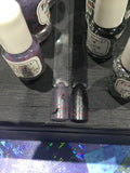 Vampire Queen Nail Polish - glow in the dark topper with bat shaped glitter - Fanchromatic Nails