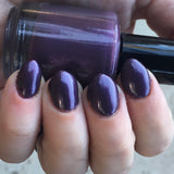 Do You Feel Held? Nail Polish - warm-toned purple with blue & red shimmer - Fanchromatic Nails