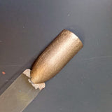 Mando Nail Polish - brushed-metal matte chocolate bronze - Fanchromatic Nails