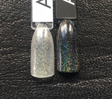Awesome Mix Volume 1 Nail Polish - linear holographic flake top coat - Fanchromatic Nails