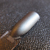 Vasquez Nail Polish - mercurial matte grey/green/gold - Fanchromatic Nails